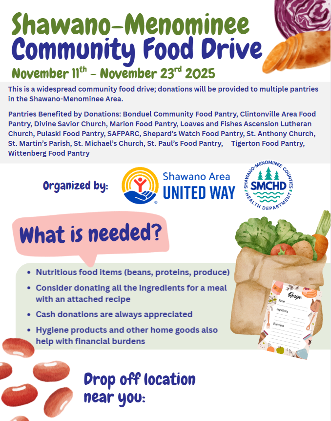 Nov. 11 to Nov. 23 Food Drive Flyer