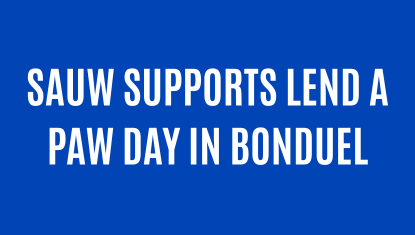 SAUW SUPPORTS LEND A PAW DAY IN BONDUEL