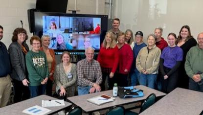 Representatives from various pantries and organizations